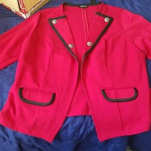 Red military jacket